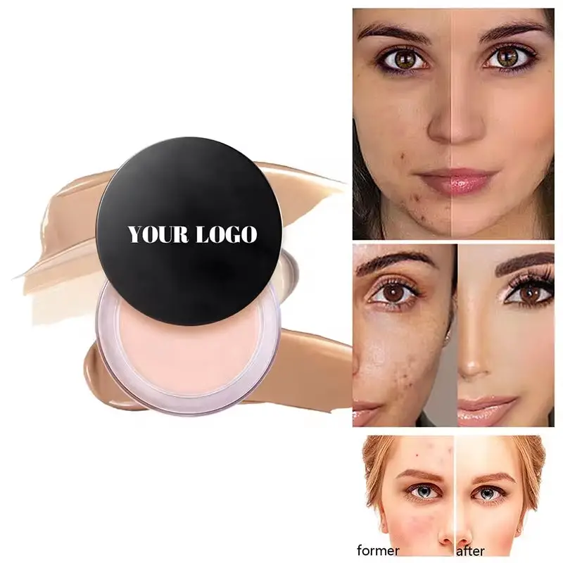New 5 Color Makeup Cosmetics Concealer Cream Waterproof Full Coverage Single Vegan Concealer