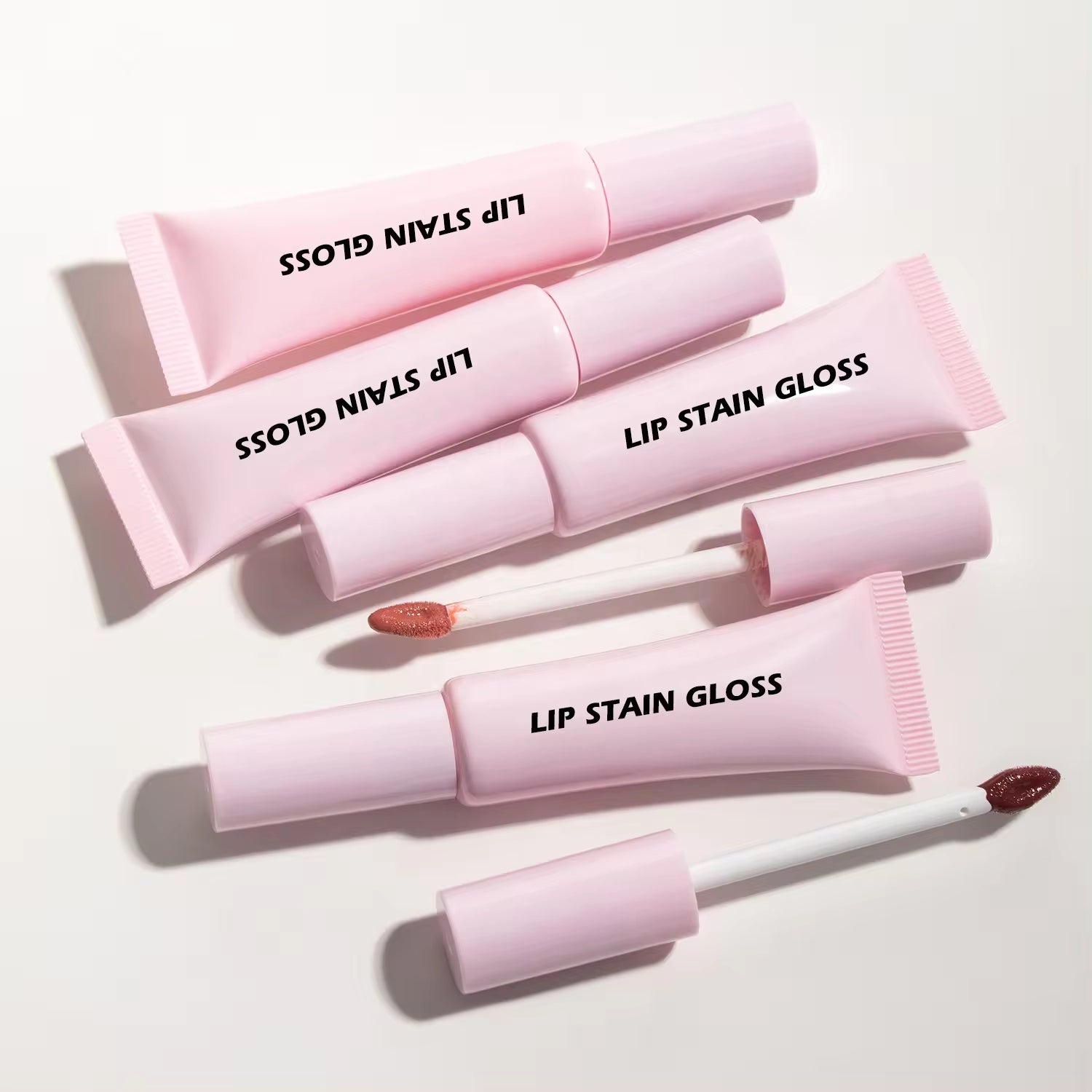 High Quality Tinted Lip Stain Gloss Oil Hydrating Long Wearing Custom Logo Non-Sticky Lipgloss Private Label Lip Gloss